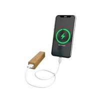 REBANK Mini Powerbank, 3000 mAh, drveni, smeđi