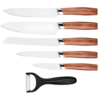 Set kuhinjskih noževa WT-40895, smeđi
