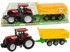 Traktor za igru s kiper prikolicom 50 cm - crveno/žuti, 50 cm