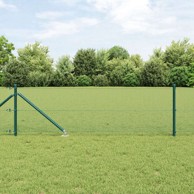 Zavarena žičana ograda sa 7 šiljaka 0.8x10 m čelik, zelena