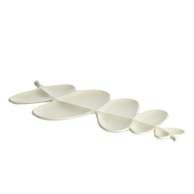 LIGHT & LIVING Metalni ukrasni pladanj 25x52 cm Akaki