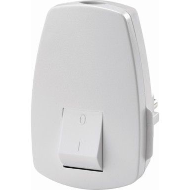 LUX TOOLS Utikač s prekidačem PVC, bijeli