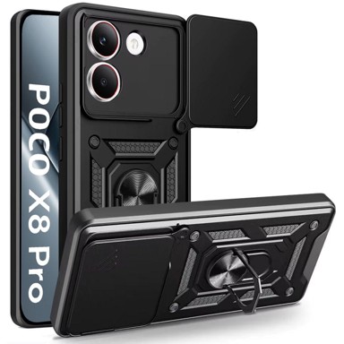 CamShield stražnja maskica za Xiaomi Poco X8 Pro, slide, crna