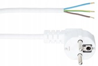 PLASTROL Spojni kabel s kutnim utikačem 3x1 5 mm² 1 5 m E+20-007, bijela
