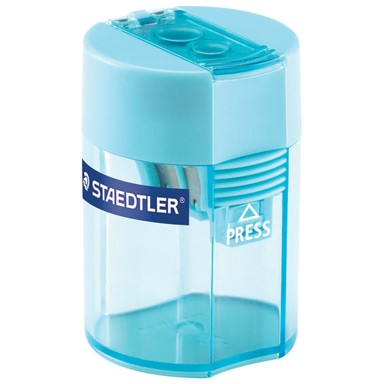 STAEDTLER Šiljilo metalno s PVC kutijom 2 rupe 512 006-37 tirkiz