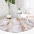 MILA HOME Svijetlo ružičasti/u zlatnoj boji periv okrugao tepih ø 120 cm Marble