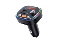 ADDA FM transmiter FM-001-RGB, crni, Bluetooth 5.0, Ambient Tune, 2xUSB-A