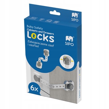 DESIPOWER sigurnosne brave za ormariće i ladice Smart Lock, 6 kom.