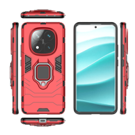 LENUO Maskica Armor za Redmi Note 14 Pro 5G, crvena