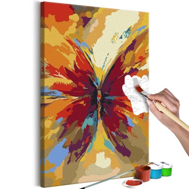 Slika za samostalno slikanje Multicolored Butterfly 40x60