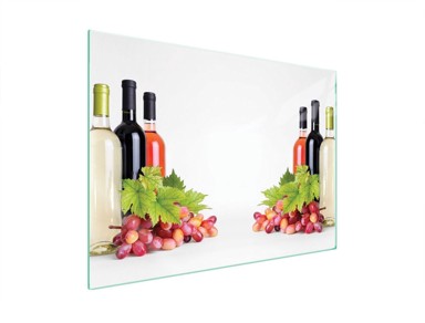 TMK Staklena zaštita za štednjak ili ploču za kuhanje 70x52, vino