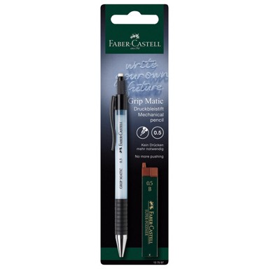 FABER-CASTELL Tehnička olovka Grip Matic 1375, 137597, 0,5 mm, mine uključene, sky blue