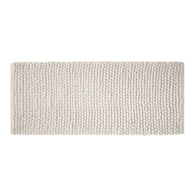 BIANCA Bijela kupaonska prostirka 50x120 cm Aspen Bobble