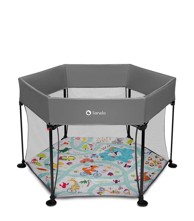 LIONELO Roel Hexagon dječja igraonica/vrtić 6-kutna, siva