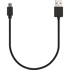 VEHO USB 2.0 kabel USB-A na Micro USB-B 0,2 m, crni
