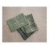 REALLY NICE THINGS Set od 4 platnene salvete s lanom Green Gradient, 43 x 43 cm