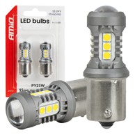 AMIO LED žarulja BAU15s PY21W, 12/24 V, bijela