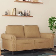 Dvosjed smeđi 120 cm baršunasti