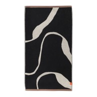 METTE DITMER DENMARK Crno-bijeli ručnik od organskog pamuka 70x133 cm Nova Arte
