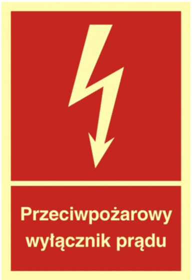 Sigurnosni znak BB012 protupožarni prekidač, 150 x 222 mm