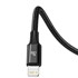BASEUS Kabel Rapid, 3u1, USB-C za M+L+T, 20W, 1.5m 
