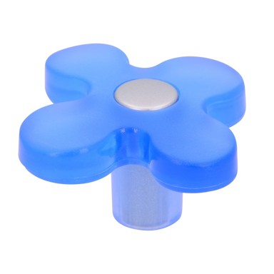 SIRO Ručka za namještaj okrugla plava aluminij 50sn