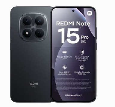 XIAOMI Redmi Note 15 Pro 5G, 8 GB / 256 GB, crna