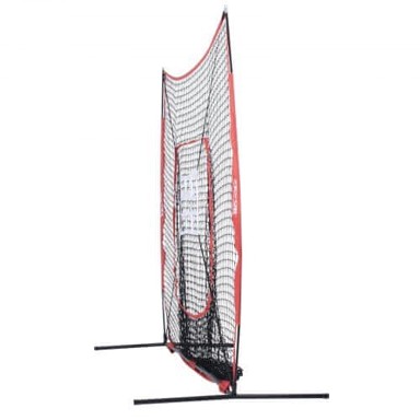 VEVOR Mreža za trening bejzbola i softballa, 7 x 7 ft, crvena