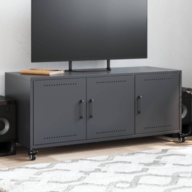 TV ormarić antracit 100,5 x 39 x 43,5 cm hladno valjani čelik