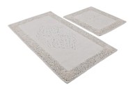 Kupaonski set tepiha Piante 50x60cm i 60x100cm, 2/1, bijeli