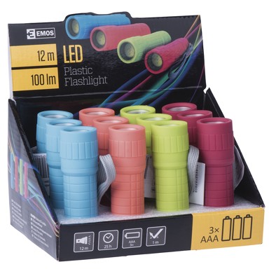 EMOS Ručna svjetiljka LED, 1W, 3xAAA, 12m, 25h