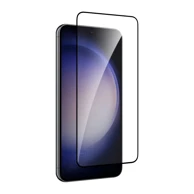 PURO Kaljeno staklo za Samsung Galaxy S25 S24 s crnim okvirom