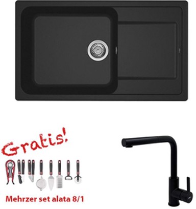 ELLECI Set sudoper Life 410 + slavina C02, crna