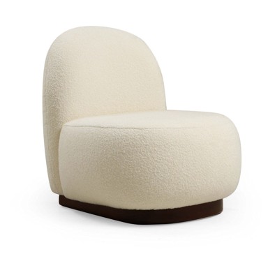 ARTIE Bijela fotelja Tina, 74x85x75 cm