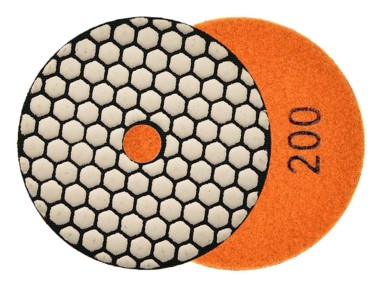 Polirni disk za suho brušenje kamenine, 100 mm, P200