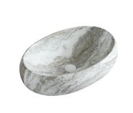 S6 STEKLARSTVO ŠEST Umivaonik S6SSI1 60x41,5x16 cm, sivi mramor