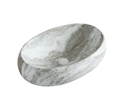 S6 STEKLARSTVO ŠEST Umivaonik S6SSI1 60x41,5x16 cm, sivi mramor