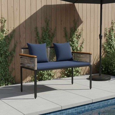 Vanjska klupa 117x54x74,5 cm, siva