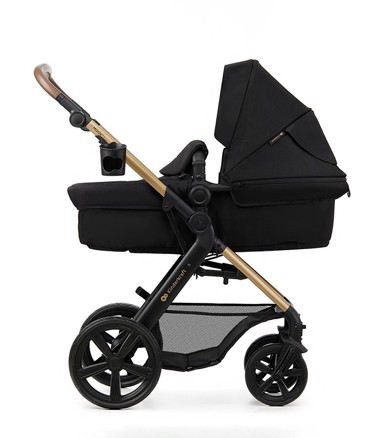 KINDERKRAFT Dječja kolica Moov 2 3u1 + Mink Pro autosjedalica - Pure Black
