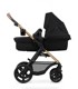 KINDERKRAFT Dječja kolica Moov 2 3u1 + Mink Pro autosjedalica - Pure Black