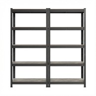 SONGMICS Polica, 30 x 75 x 150 cm, srebrna