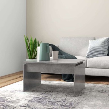 Stolić za kavu, boja betona, 68 x 50 x 38 cm, konstruirano drvo, beton siva