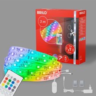 BRILONER LED traka 3 m s glazbenim senzorom, RGB IC, daljinski upravljač