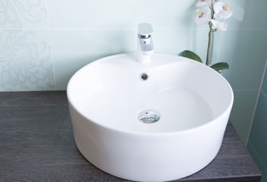 FEROTEHNA Umivaonik nadgradi okrugli 46,5x46,5x14 cm