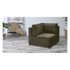 BOBOCHIC PARIS Svijetlo zelena modularna sjedeća garnitura od samta (promjenjiva) Nihad modular, 96x96x88 cm