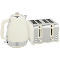 HOMESTAR Set kuhala za vodu i tostera, 1,7 L, krem