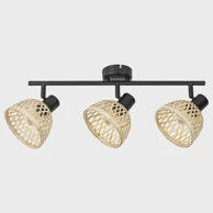 Reflektor, Rattan, RA3135, E14, 3x max 15W, IP20, mat crna