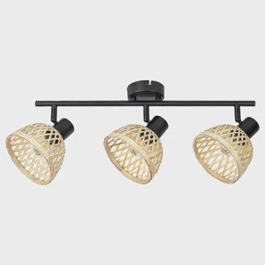 Reflektor, Rattan, RA3135, E14, 3x max 15W, IP20, mat crna