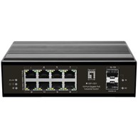 LEVELONE Industrijski mrežni preklopnik IGP-1031, 8x GE + 2x GSFP, 240 W, 8x PoE+
