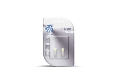 M-TECH Žarulja LED T5 LB053W 0,2W W2X4.6D 12V BLISTER 2/1